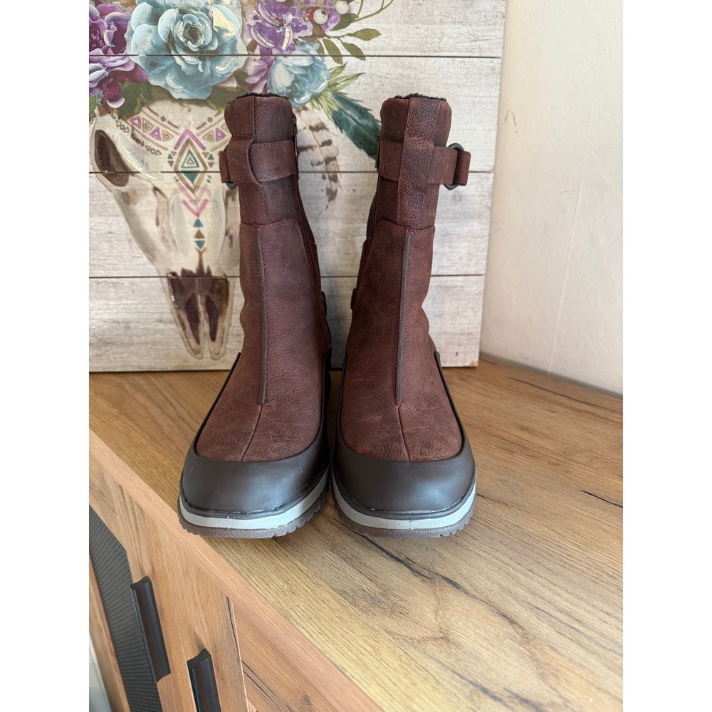 Merrell Women's GORE-TEX Waterproof Leather Winter Snow Boots Brown Size 10 - Picture 3 of 8